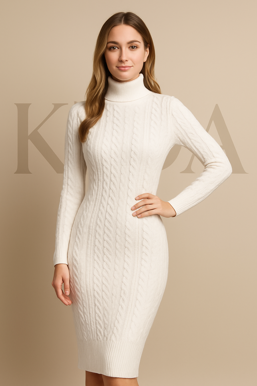 Maglione Abito a Collo Alto - AUREA™
